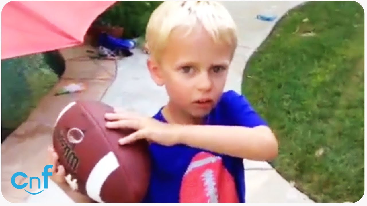 Quarterback Kid Removes Tooth with Football It's Good! YouTube