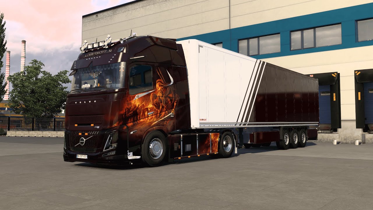 ETS2 - Realistic sound, dashboard, driving with Volvo FH6 Aero XXL 780hp, mods - 4K