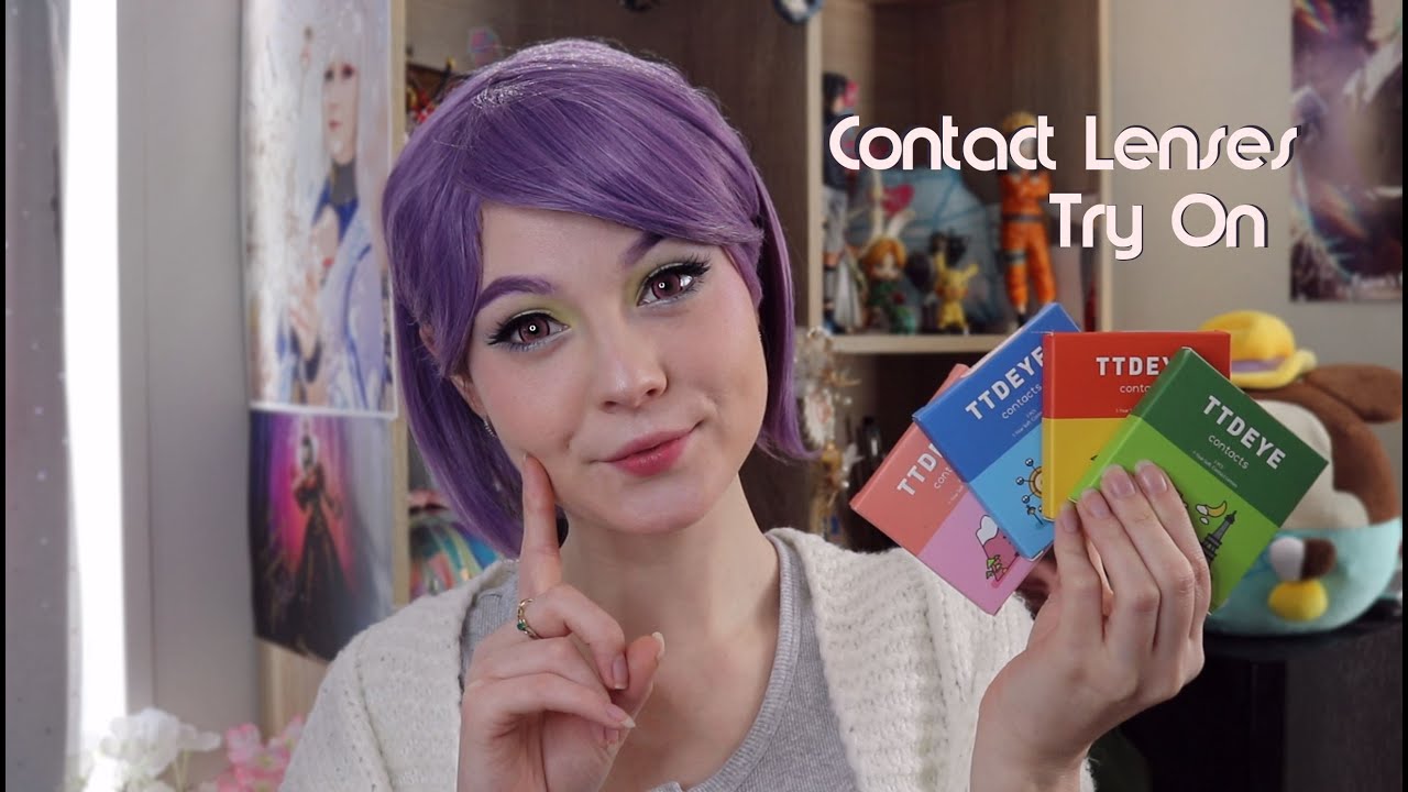 🌸 TTDEYE Contact Lenses Unboxing | Cosplay Contacts try on 🌸