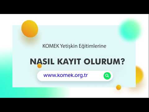 KOMEK'e Nasıl Kayıt Olurum? | Yüz Yüze Kurslara Kayıt Olma Rehberi