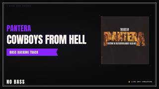 Pantera - Cowboys From Hell | Bass Backing Track
