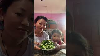Aamachhori milera bihan ko khana banaudaixum❤️🥰 #shortvideo #food #cooking #subscribe