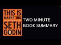 This is marketing by seth godin book summary