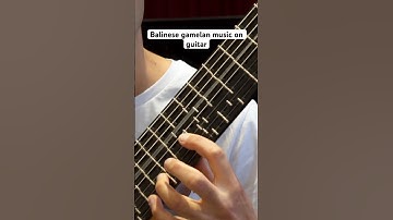 Balinese gamelan music on guitar
