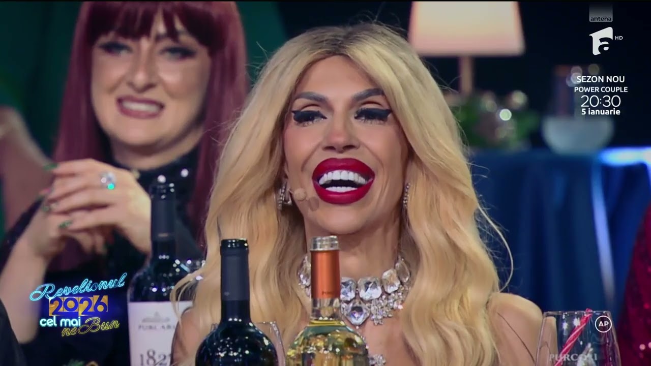 Адриана Трандафир и Ромика Цочиу придумали самый крутой комедийный момент в новогоднюю ночь.