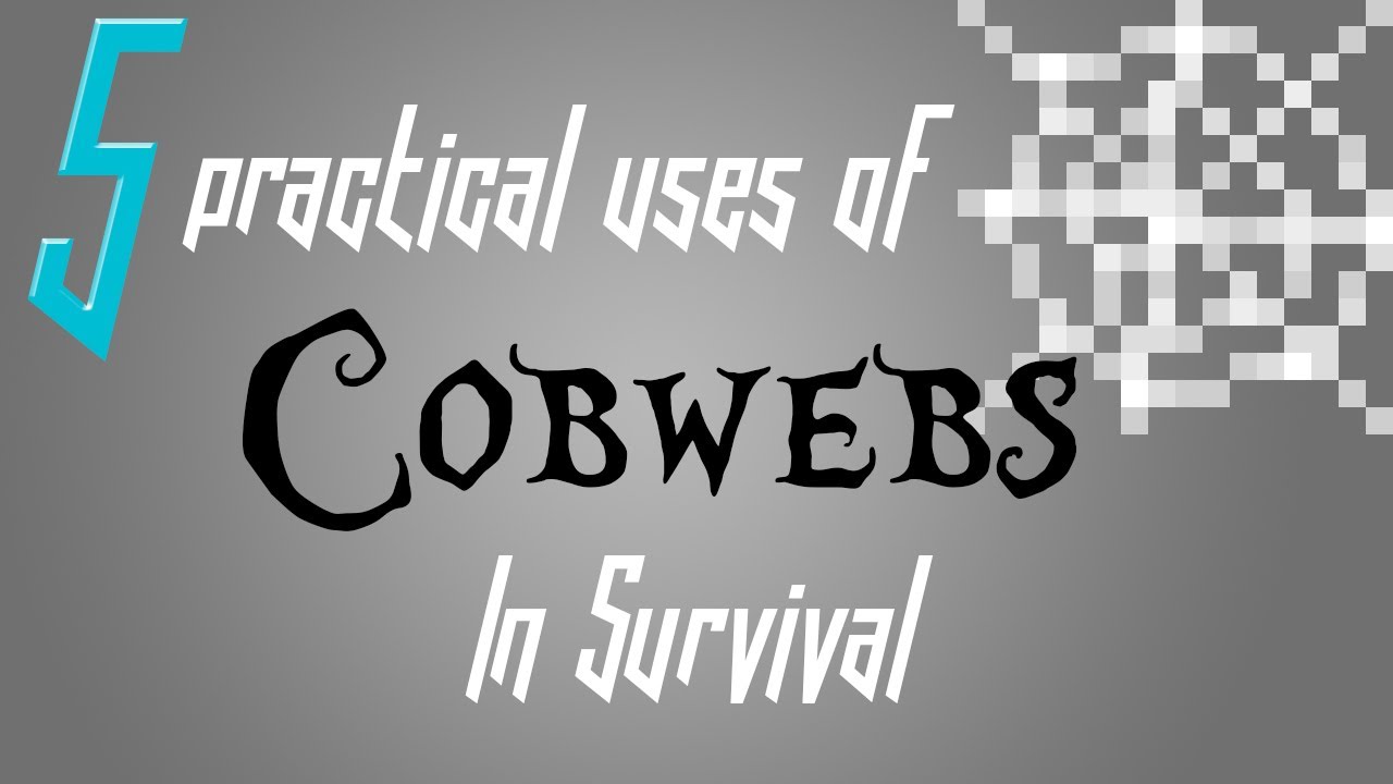 Minecraft - 5 Practical Uses of Cobwebs in Survival - YouTube