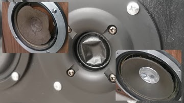 How to fix a pushed in speaker dust cap or tweeter dome
