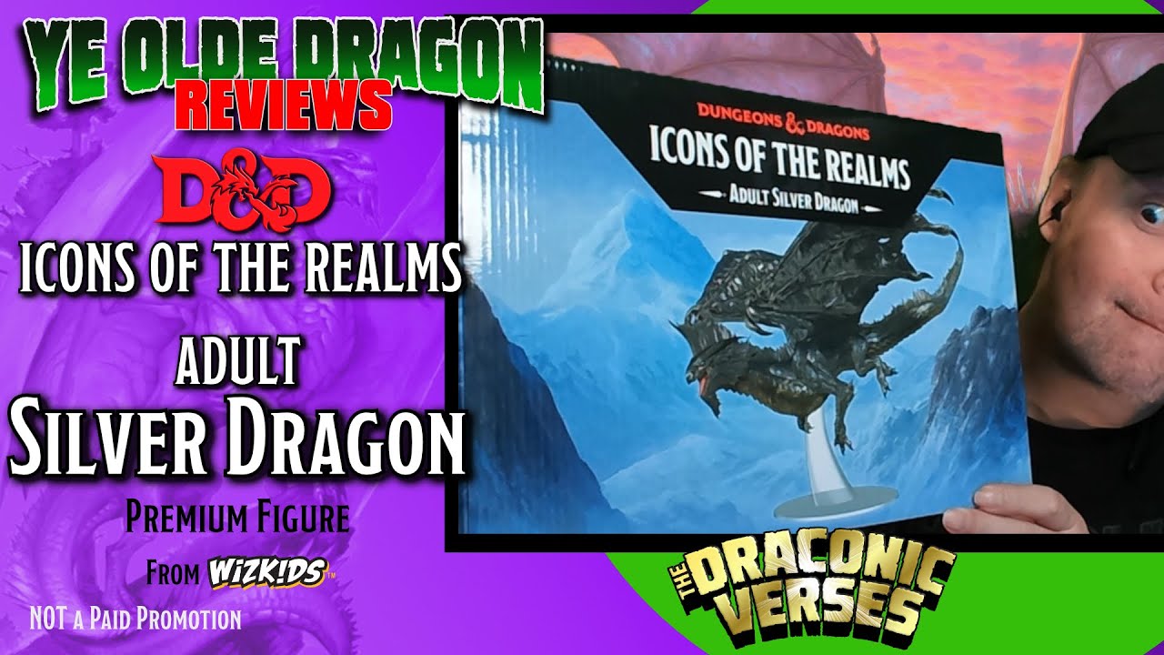 Ye Olde Dragon Reviews... Wizkids Adult Silver Dragon Premium Figure