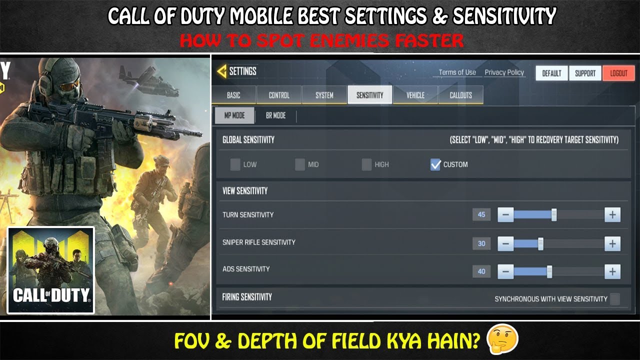 Call of Duty Mobile Best Settings & Sensitivity Explained ... - 