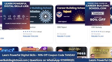 Learn Powerful Digital Skills - 90% Off Coupon Code TANDAV