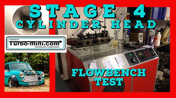 Flowbench testing Classic Mini Cooper Cylinder head, stage 3/4, improving airflow.