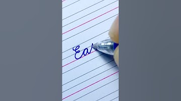 Earn | How to write English cursive writing daily usable words | Cursive handwriting practice