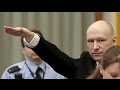 Mass killer Anders Breivik makes Nazi salute in court