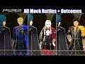 FE3H Mock Battle Choices & Outcomes (Dimitri Edelgard Claude) - Fire Emblem Three Houses