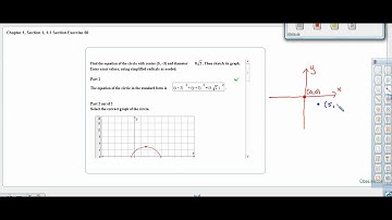 Create Equation of Circle in Standard Form Given Center and Radius