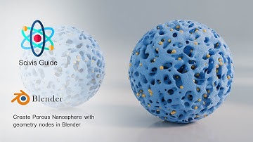 Create Porous Nanosphere with geometry nodes in Blender