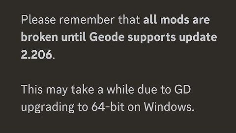 Huge Geode update on Geometry Dash 2.206 (NO YAPPING?)