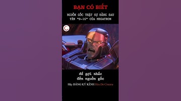 Bạn có biết: Cái tên "D-16" của Megatron trong Transformers: One có ý nghĩa gì? #shorts