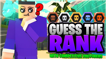 Can Krunker Competitive YouTubers Guess YOUR Rank?