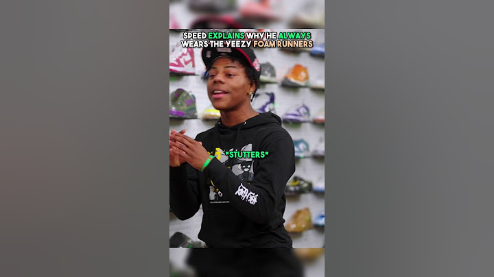 Speed Reveals the Reasons Behind His Yeezy Foam Runner Obsession #shorts