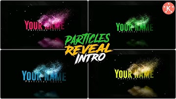 Multi-Colour Particles Reveal Intro|Kinemaster+Pixellab Tutorial