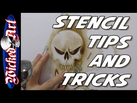 Airbrush Stencil Tips & Tricks