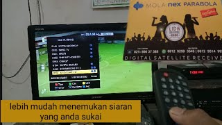 CARA MUDAH MENYUSUN SIARAN TV RESEIVER NEX PARABOLA