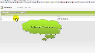 App Inventor Tutorials  |  Opening Your First Project