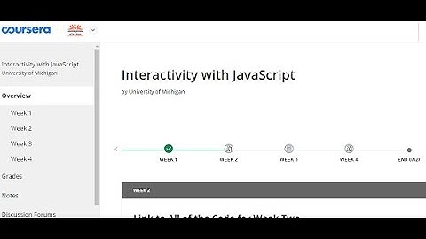 Coursera : Interactivity with JavaScript | Week 2 | Peer Graded Assignment