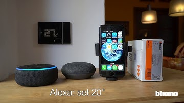 Smarther  with Netatmo - the connected thermostat of Bticino: Vocal assistants association