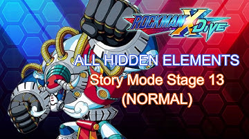 Rockman X Dive | Story Mode Stage 13 (Normal) | All Hidden Element Location
