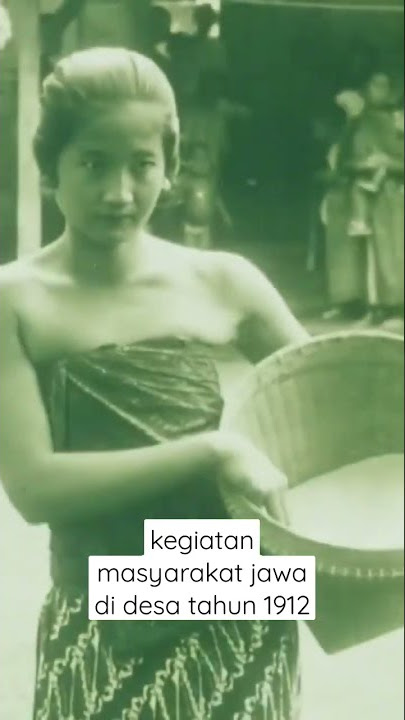 Suasana Desa di Jawa tahun 1912