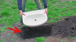 Buried a Sink in My Yard—Game-Changing DIY Home Idea!