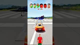 CR7 vs Messi vs Vinicius Junior vs Lamine Yamal vs Scooby Doo⚽️ #beamngdrive #beamng #shorts