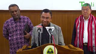 TATOLI ATUÁL – MOP esklarese projetu alargamentu estrada iha Manleu dook husi ninia uma
