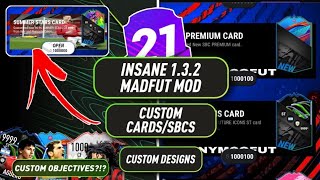 INSANE MADFUT 21 MOD 1.3.2 || UNLIMITED CUSTOM CARDS & PACKS AND COINS || MADFUT 21