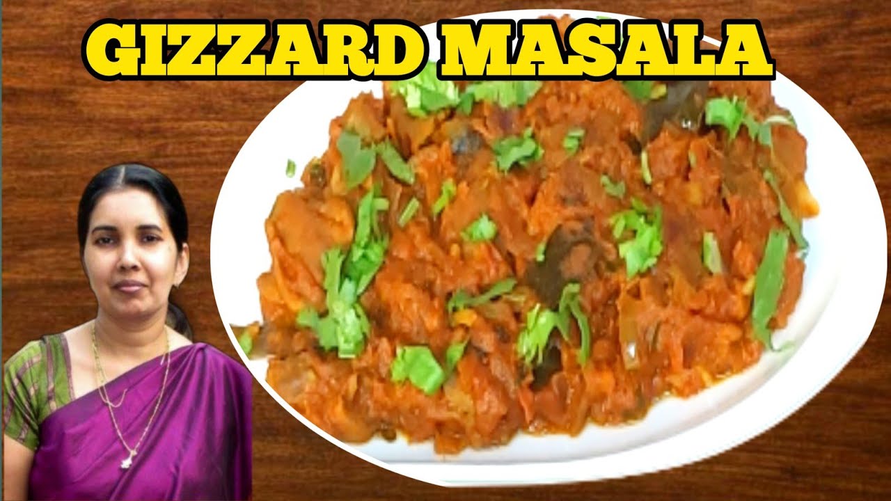 GIZZARD MASALA l CHICKEN GIZZARD RECIPE l GIBLETS STEW l RECIPES WITH