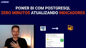 Live045 Como Conectar o Power Bi ao banco Postgresql via DNS do ODBC com Atualização Agendada ✅