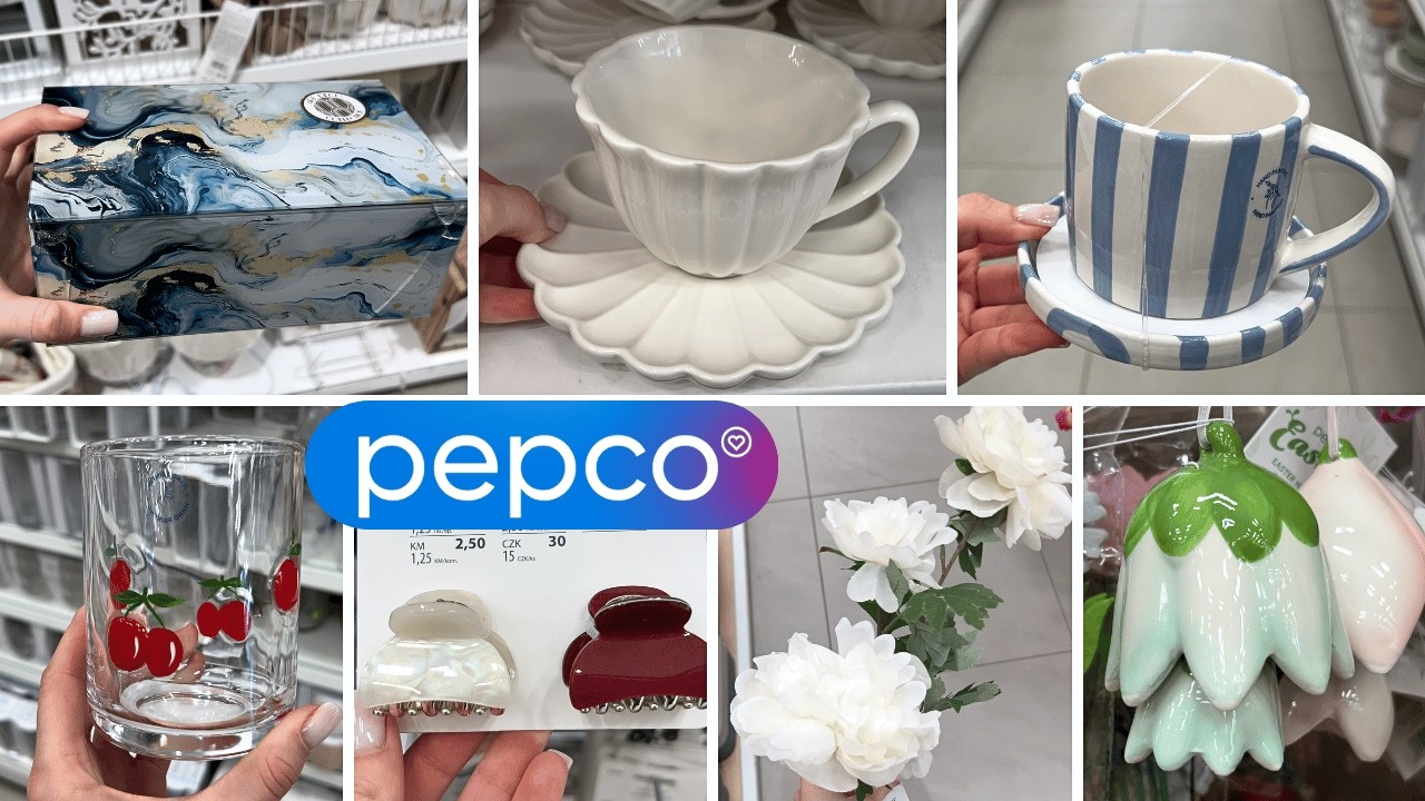 Pepco NEW 🐚 😍 a CHEAP pearl-like teacup & saucer 🌷 LUXURY hair clips