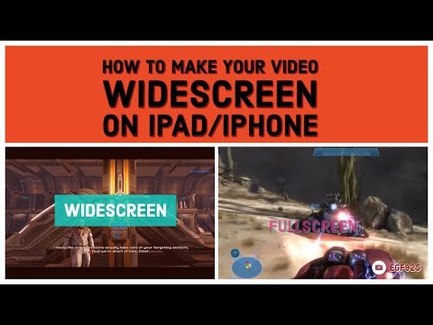 How to make Your video widescreen on IPAD/IPHONE