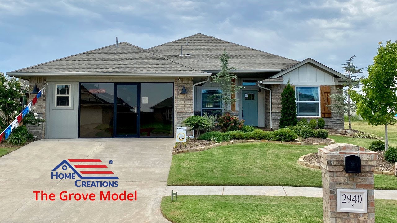 Home Creations The Grove Model Home in Edmond YouTube