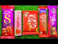 Satisfying video ASMR lollipops candy and Giant gummy candy cutting video ASMR opening candy video
