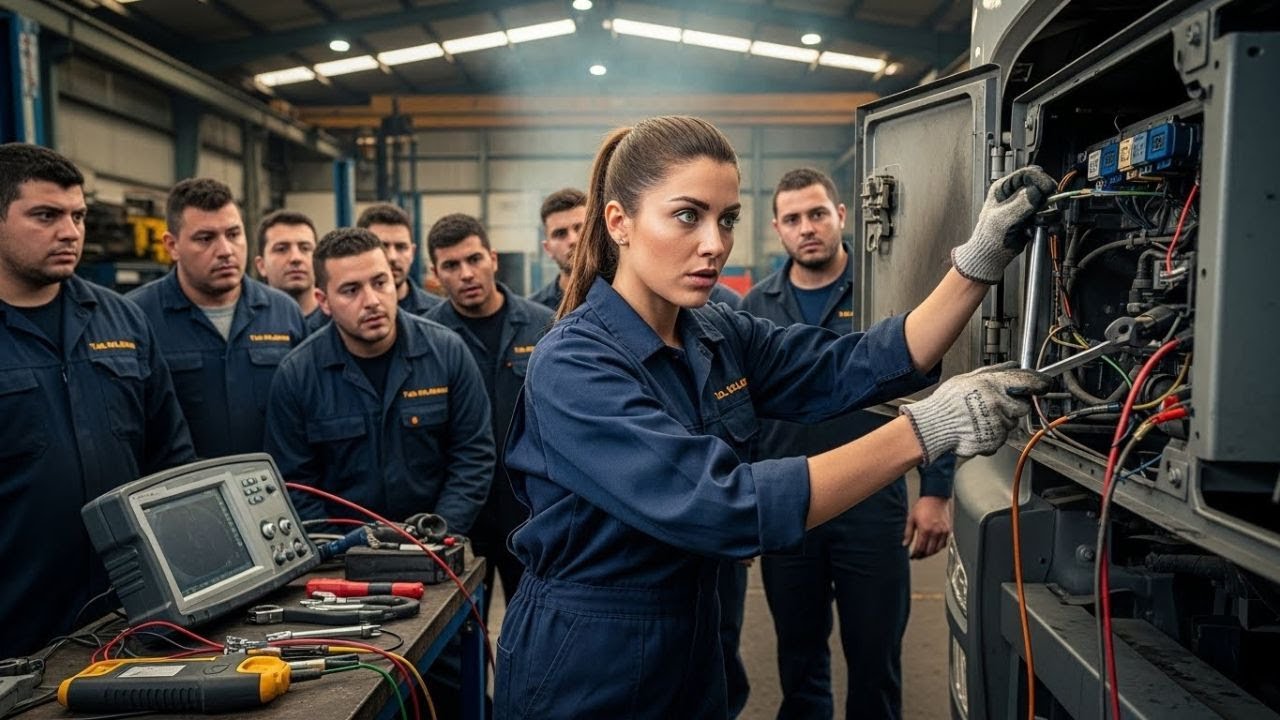 10 hombres experimentados se burlaron de la mecánica — HASTA QUE ella hizo lo imposible.