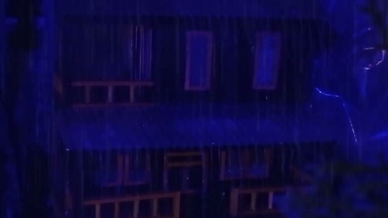 Heavy Rain Falling with Thunder Sounds for Calm Mind & Rest