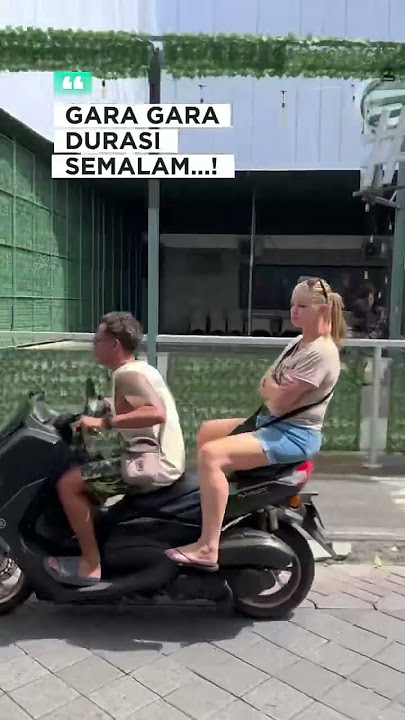 Tidak ada kedamaian hari ini 🥲#bali #anakpantai #bule