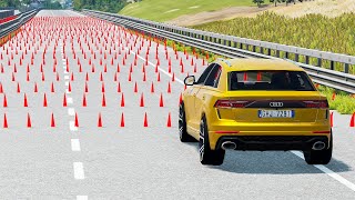 Cars vs Numerous Spike Strips #2 - BeamNG.Drive