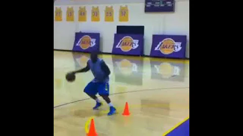 Steve Burtt, Jr. Training At Los Angeles Lakers Fa...