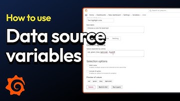How to Use Data Source Variables in Grafana Dashboards | Demo | Grafana Labs