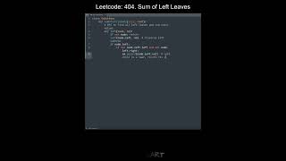 Leetcode 404. Sum of Left Leaves in Python | Python Leetcode | Python Coding Tutorial | Python ASMR
