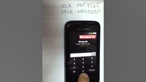 Alcatel failed codes